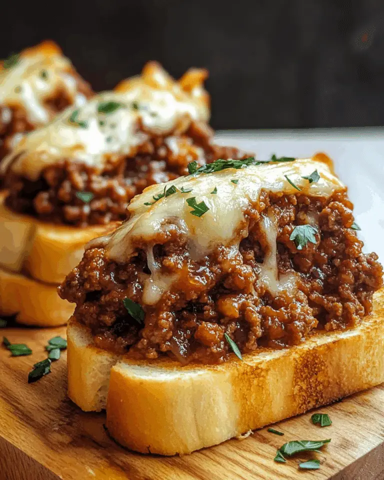 The BEST Texas Toast Sloppy Joes