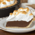 Old Fashioned Chocolate Pie With Golden Meringue