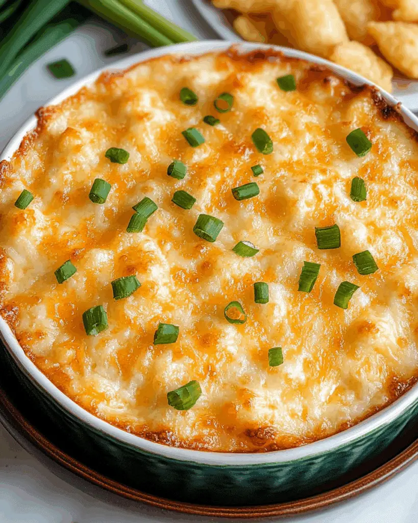 The BEST Cheesy Crab Rangoon Dip