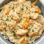 THE BEST Creamy Chicken and Rice Comfort Bowl