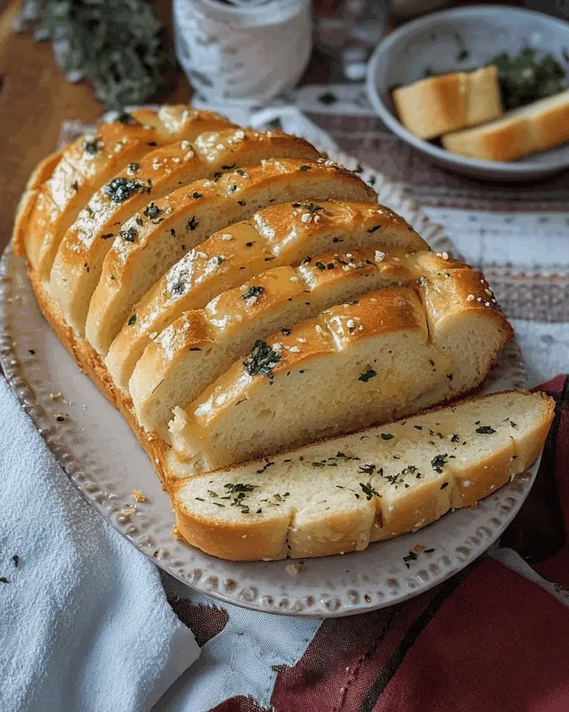 Sourdough Discard Garlic Pull Apart Bread