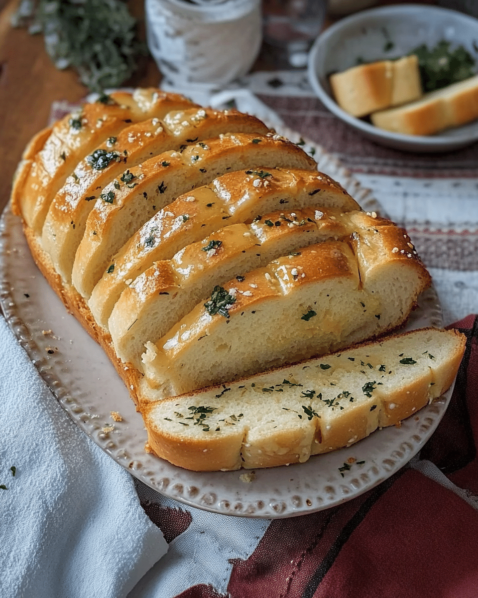 Sourdough Discard Garlic Pull Apart Bread