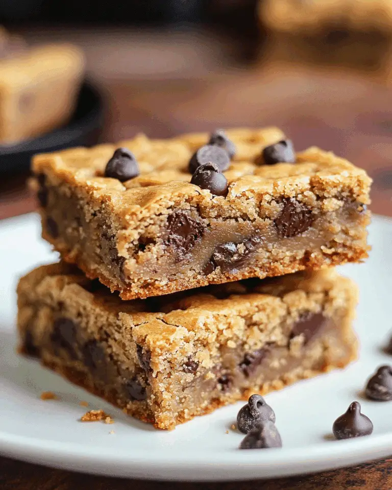 Easy & Decadent Peanut Butter Chocolate Chip Cookie Bars
