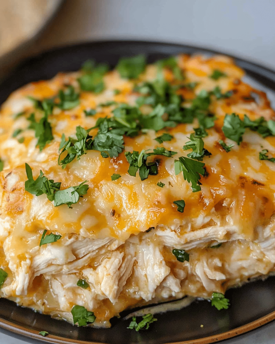 The BEST Sour Cream Chicken Enchilada Casserole