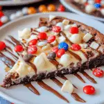 Easy White Chocolate Brownie Pizza