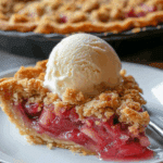 The BEST Dutch Rhubarb Pie