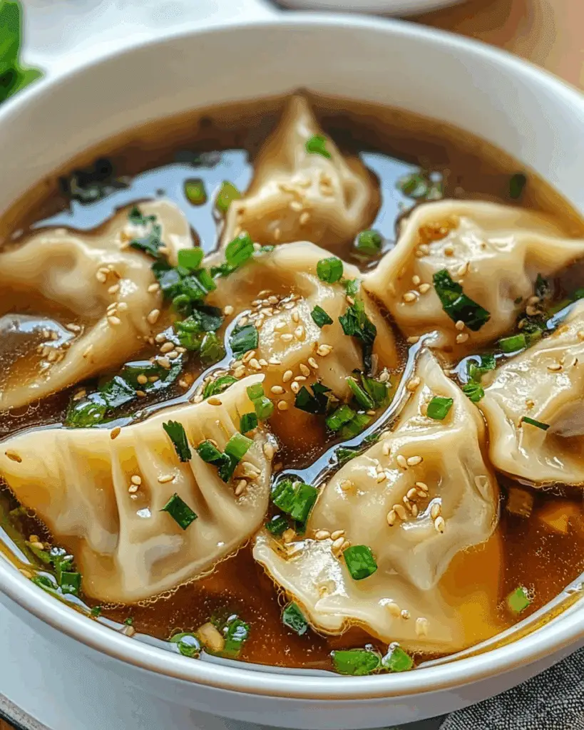Easy Asian Potsticker Soup