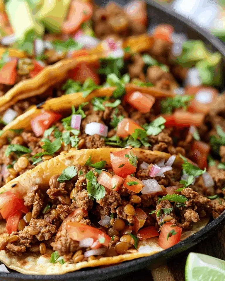 BEST Beef and Lentil Taco Meat Recipe