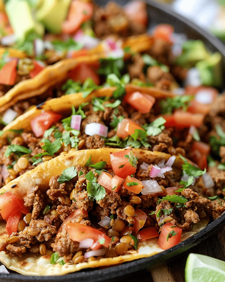 BEST Beef and Lentil Taco Meat Recipe