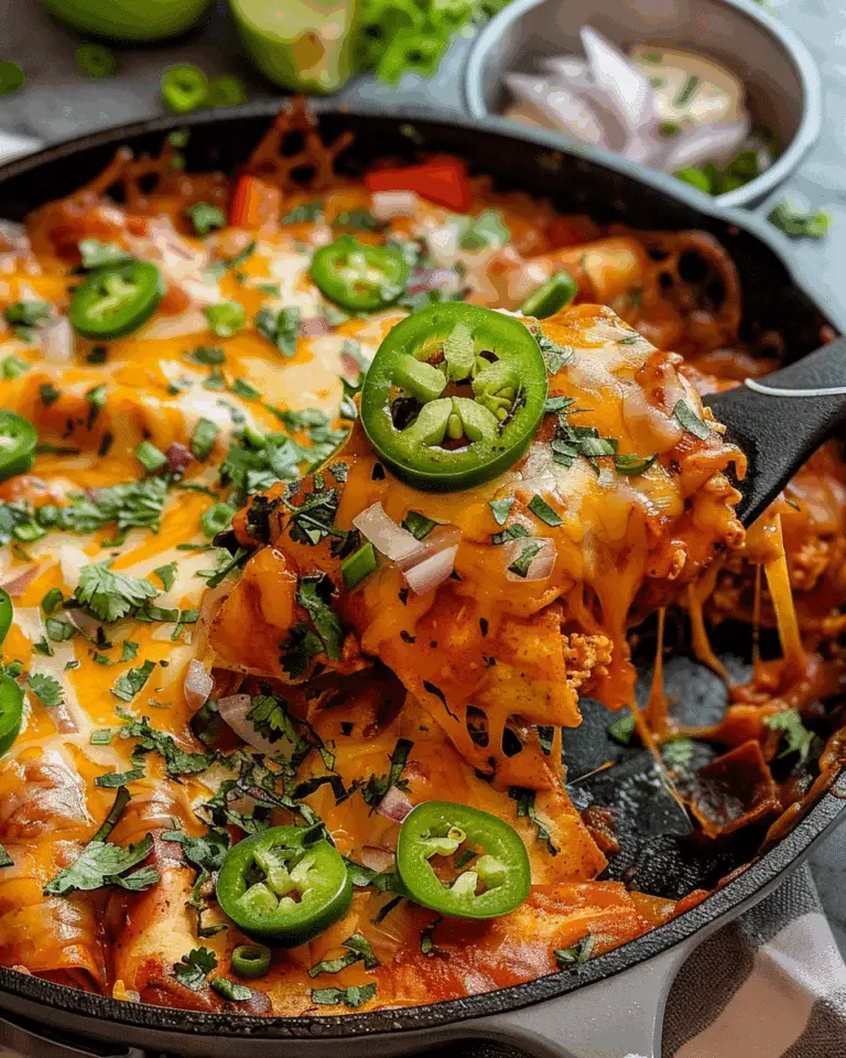 BEST Chicken Enchilada Skillet EVER