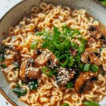 The BEST Creamy Mushroom Ramen