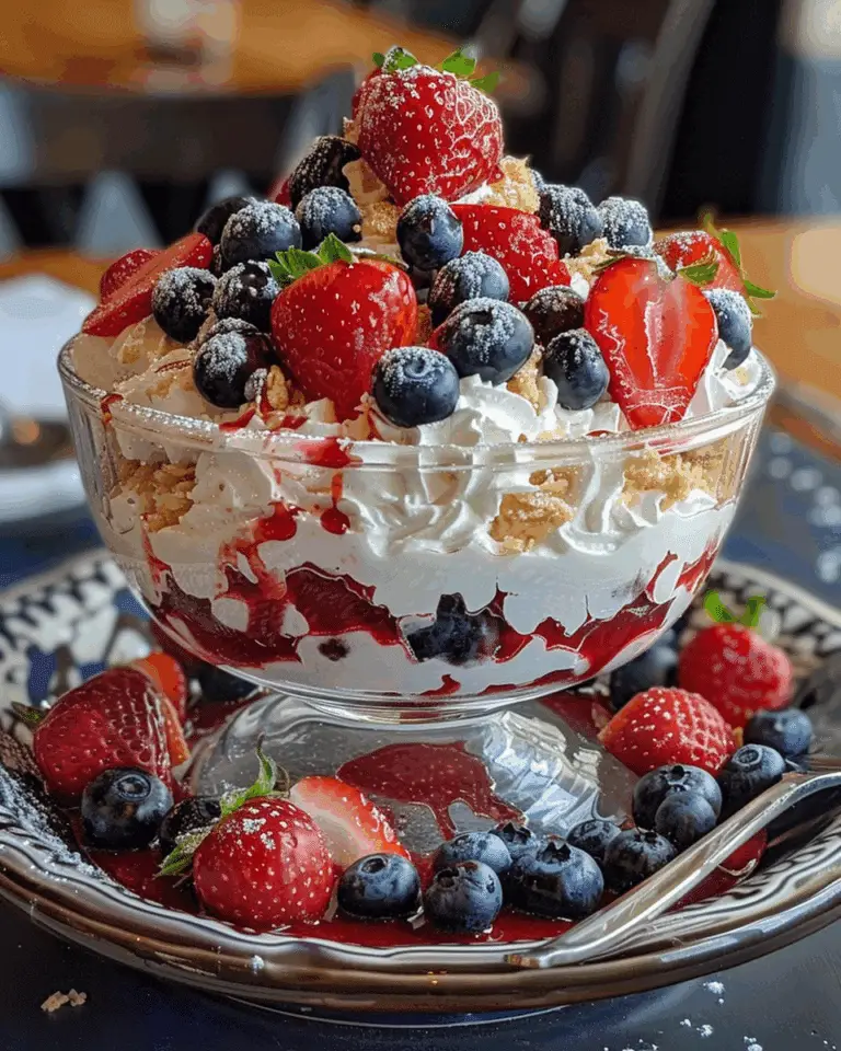 Easy Red, White, and Blue Trifle