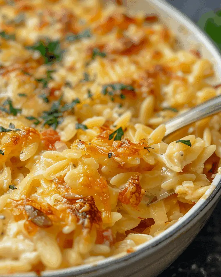 One Pot Cheesy Orzo