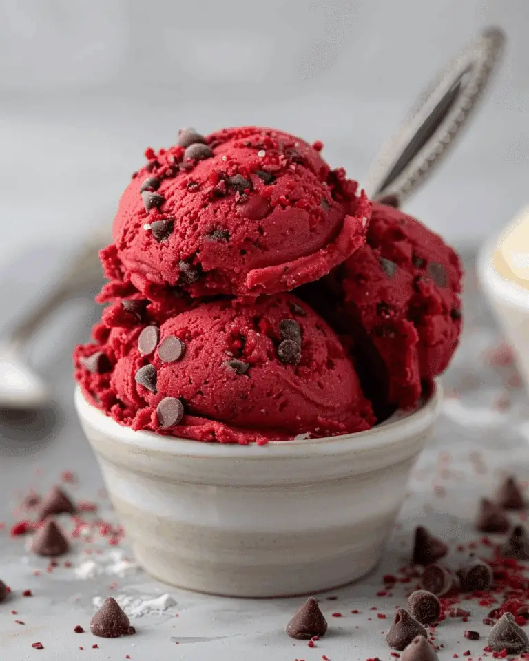 Indulgent Red Velvet Edible Cookie Dough