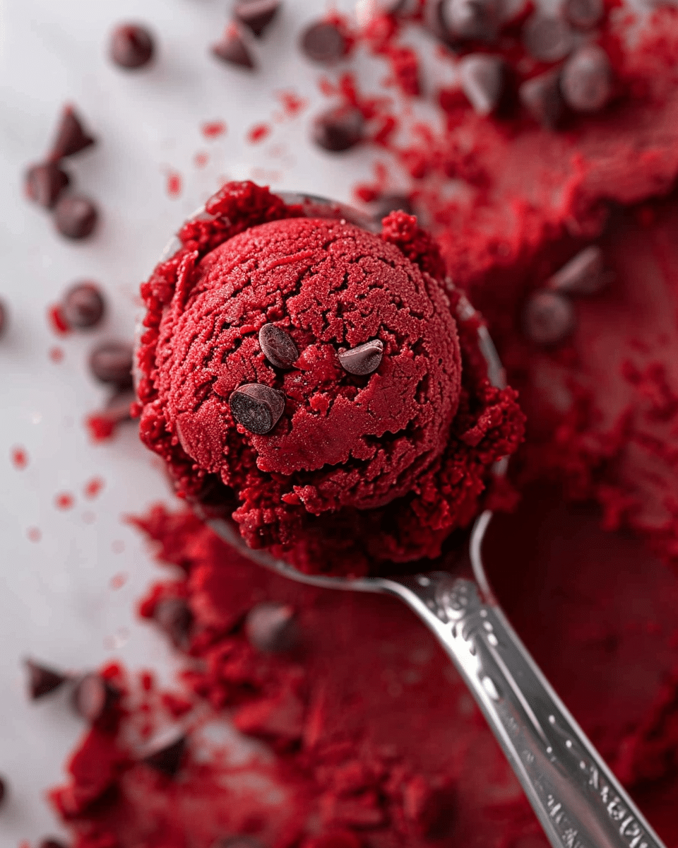 Indulgent Red Velvet Edible Cookie Dough