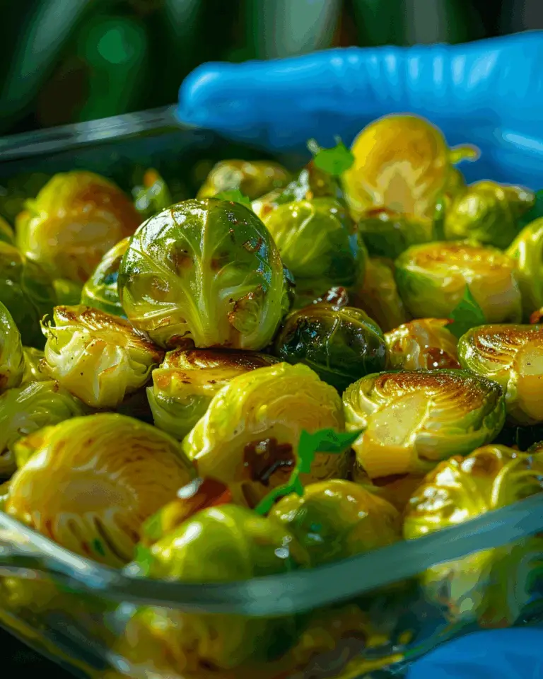 Roasted Marinated Brussels Sprouts