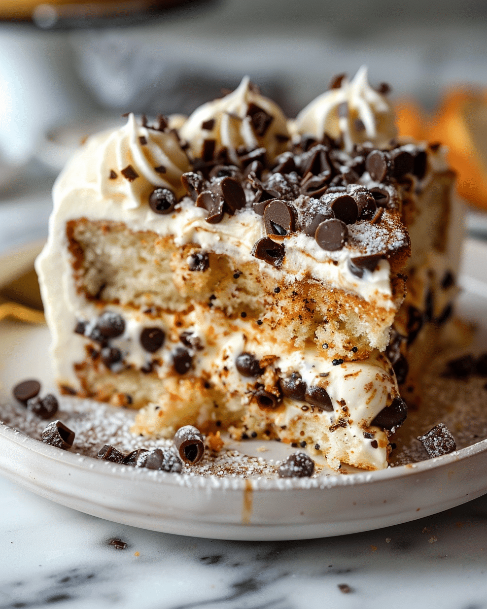 Vegan Cannoli Cake