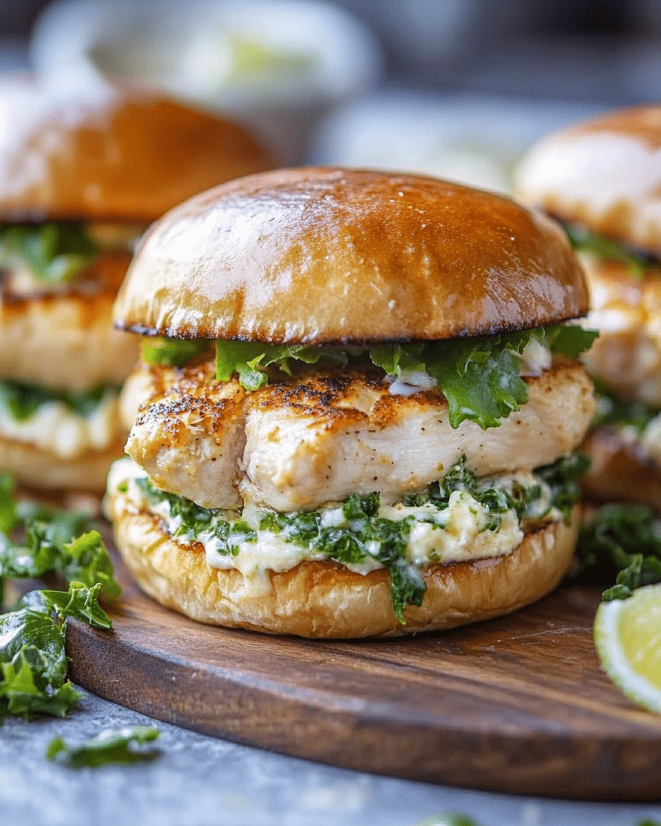 Chicken Caesar Burgers