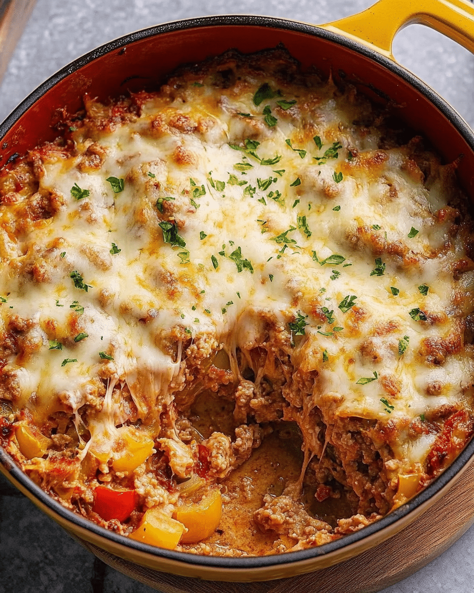 Easy Stuffed Pepper Casserole