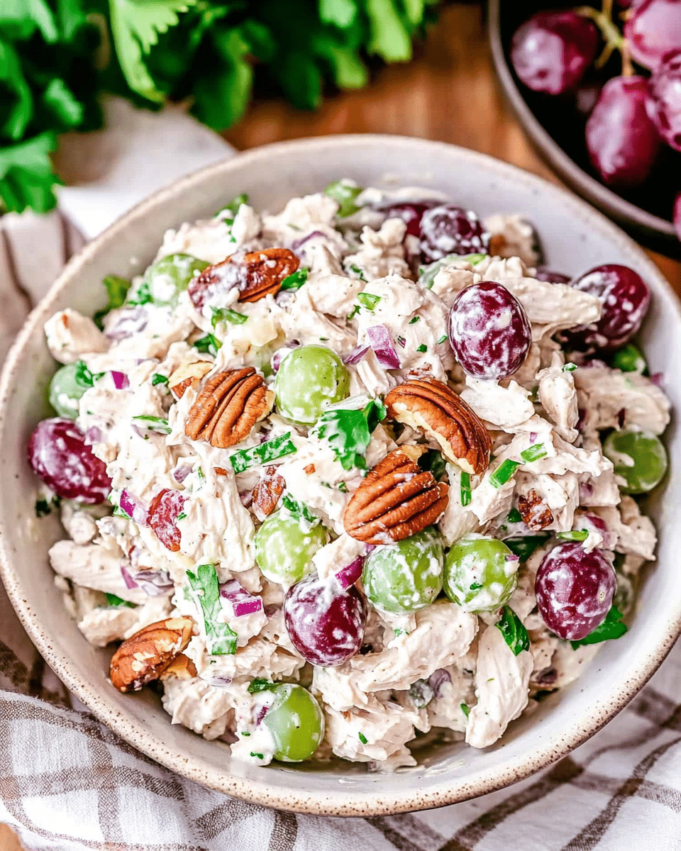 Chicken Salad with Grapes and Pecans