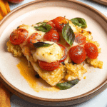 Cheesy Chicken Caprese Casserole
