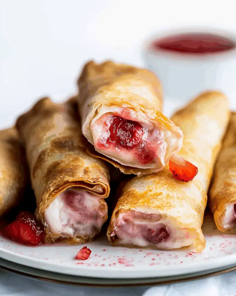 Strawberry Cheesecake Eggrolls
