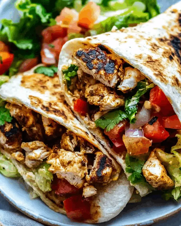 Mediterranean Chicken Wraps