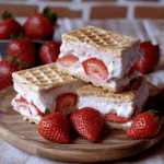 Homemade Strawberry Ice Cream Sandwich