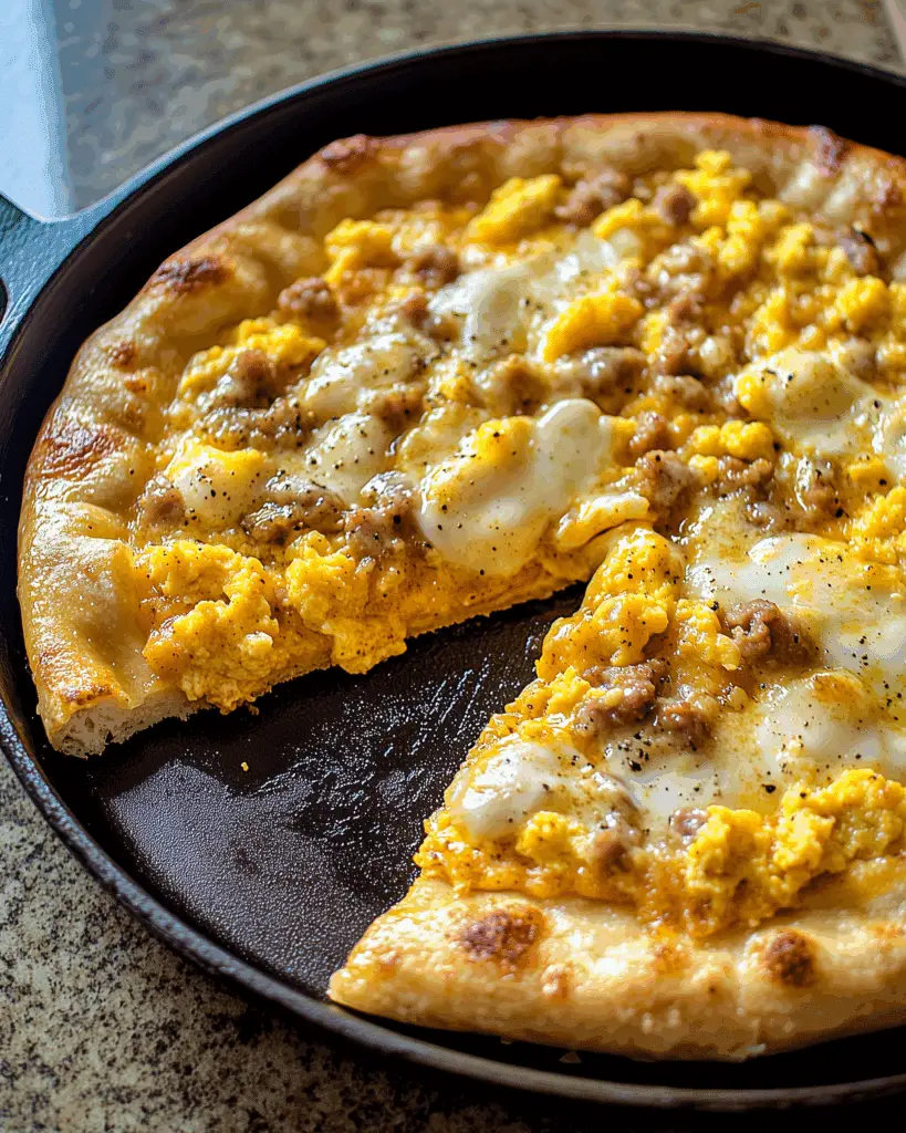 Sausage Gravy Breakfast Pizza