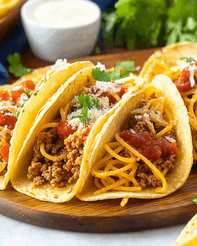 Spaghetti Tacos: The Ultimate Fusion Comfort Food