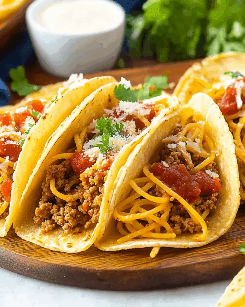 Spaghetti Tacos: The Ultimate Fusion Comfort Food