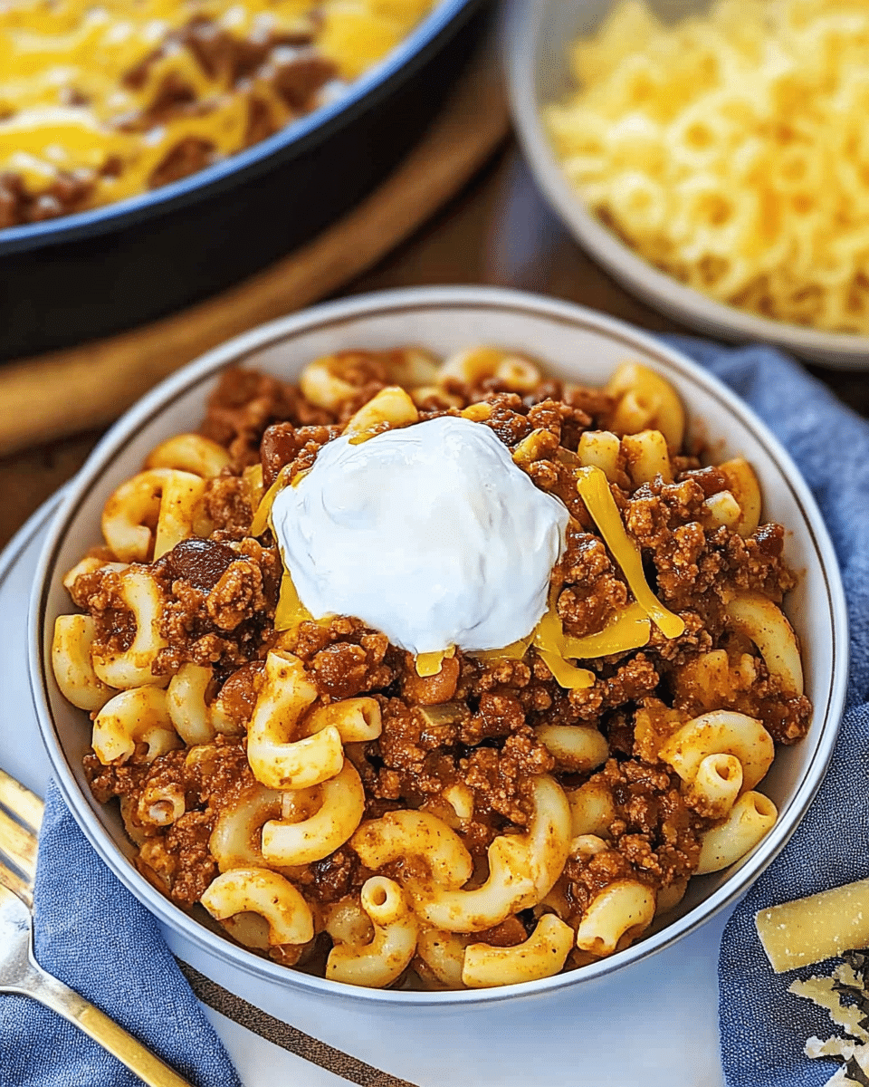 Coney Chili Mac Casserole