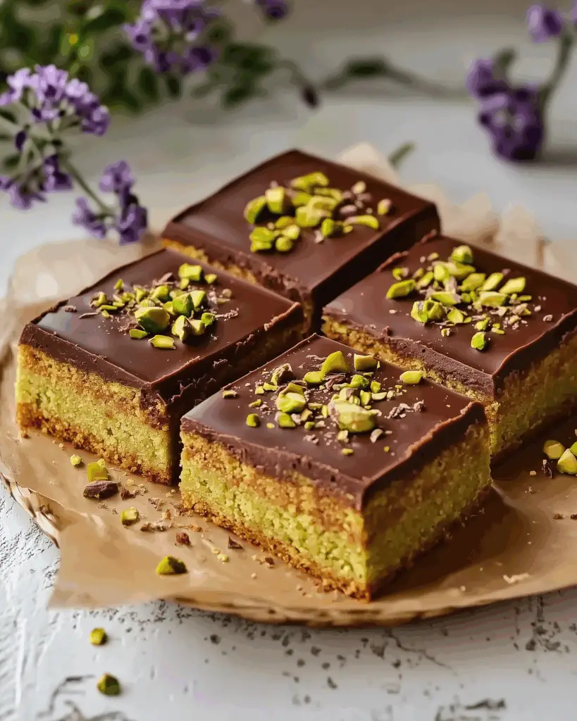 Chocolate & Pistachio Bars