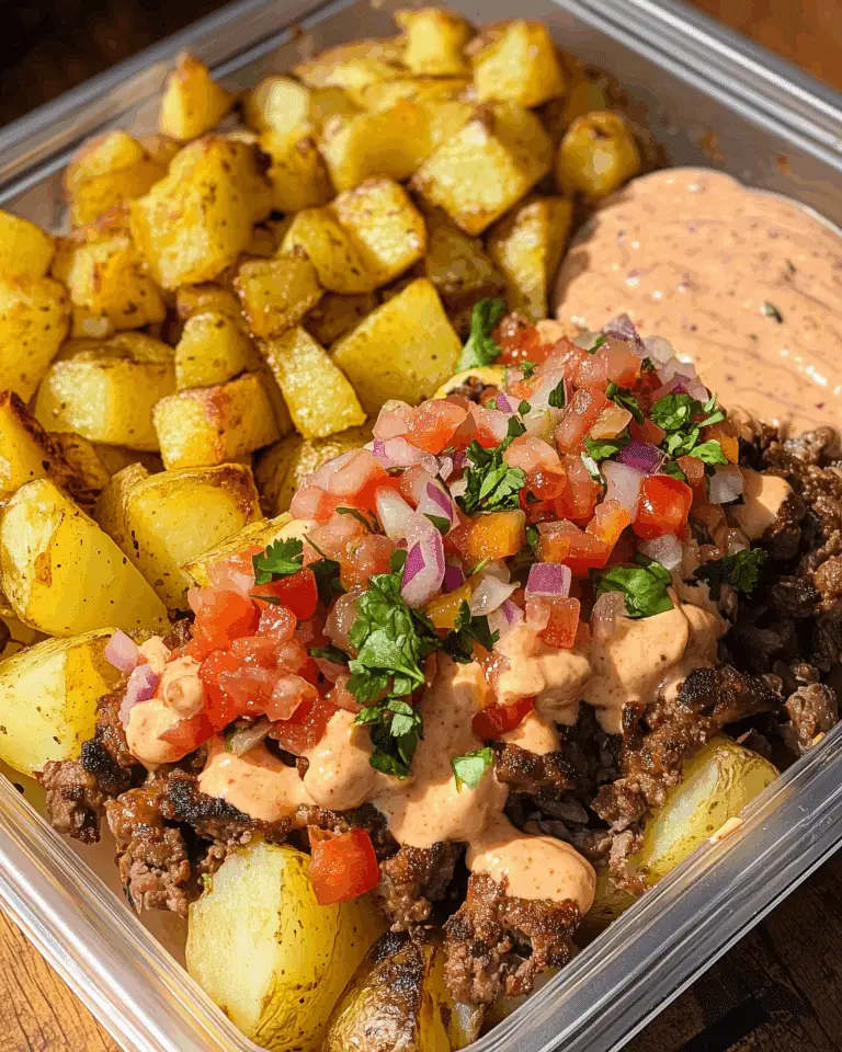 Loaded Potato Taco Bowl Meal Prep