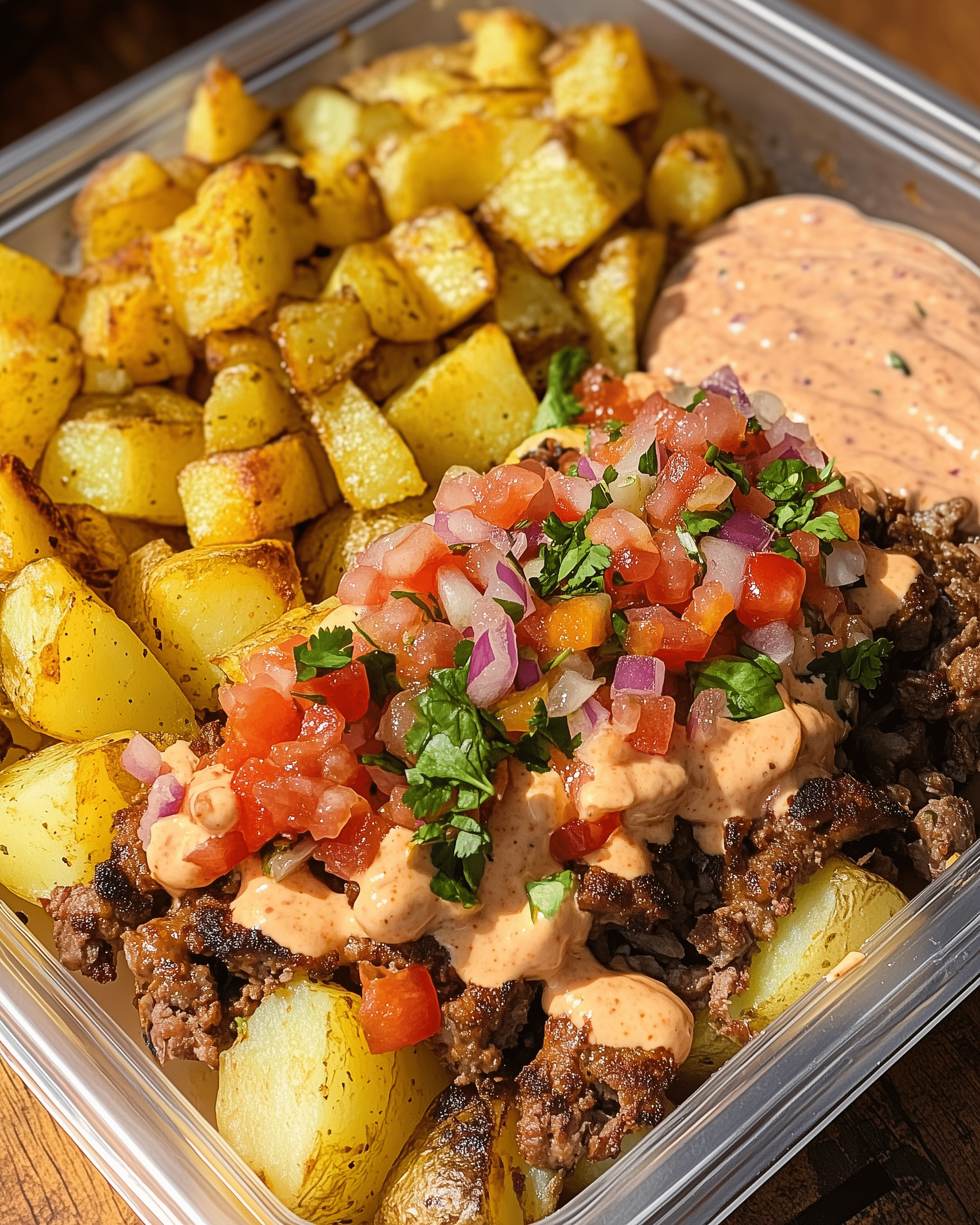 Loaded Potato Taco Bowl Meal Prep