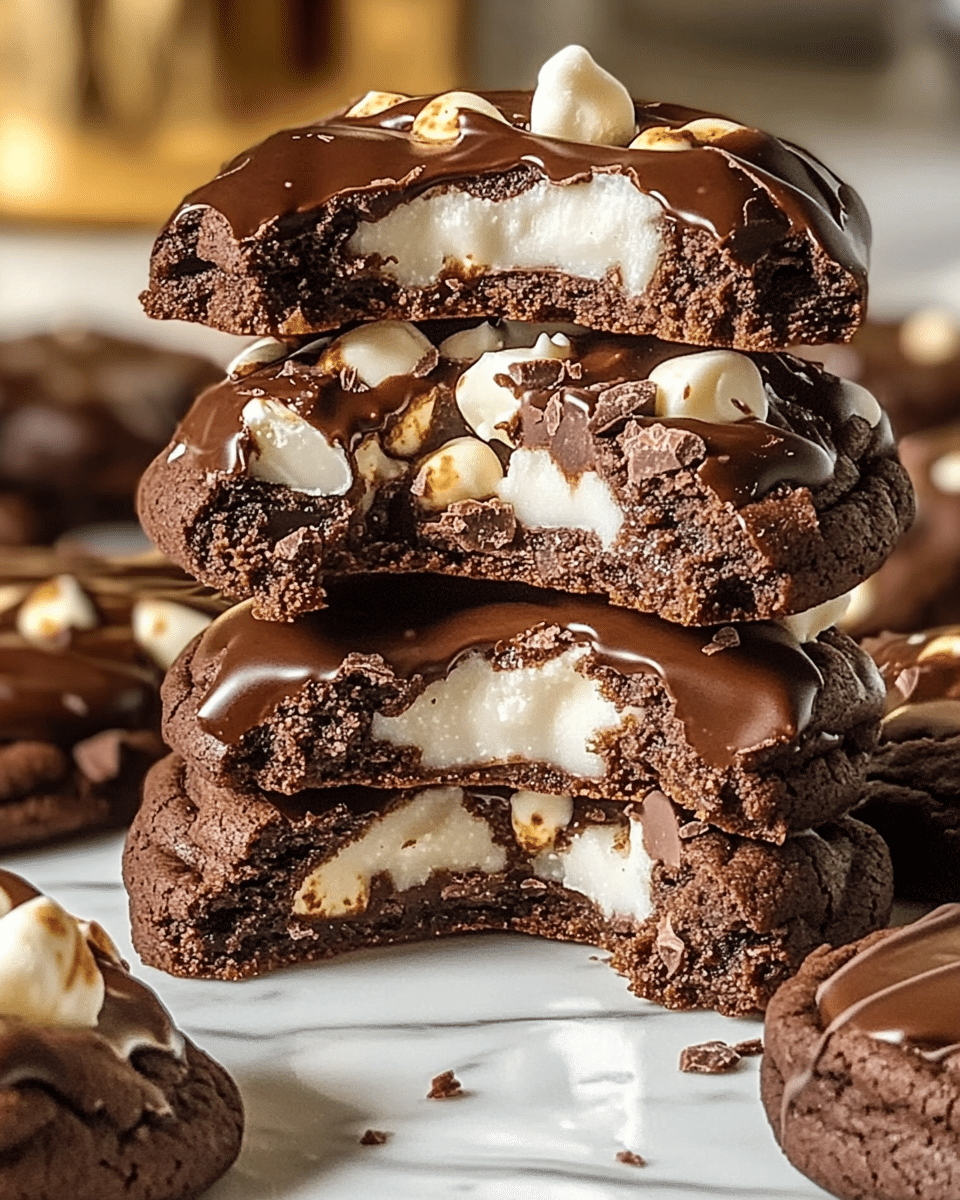 Rocky Road Chocolate Fudge Cookies