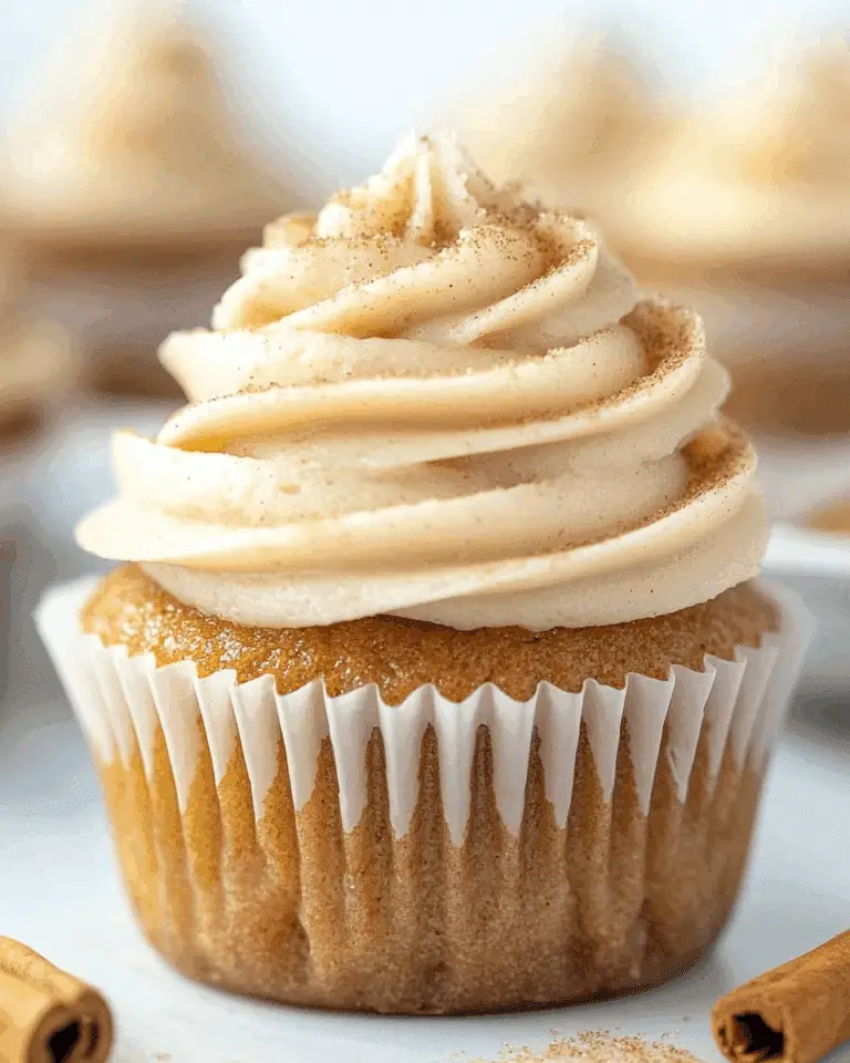 Apple Cider Cupcakes with Brown Sugar Cinnamon Buttercream