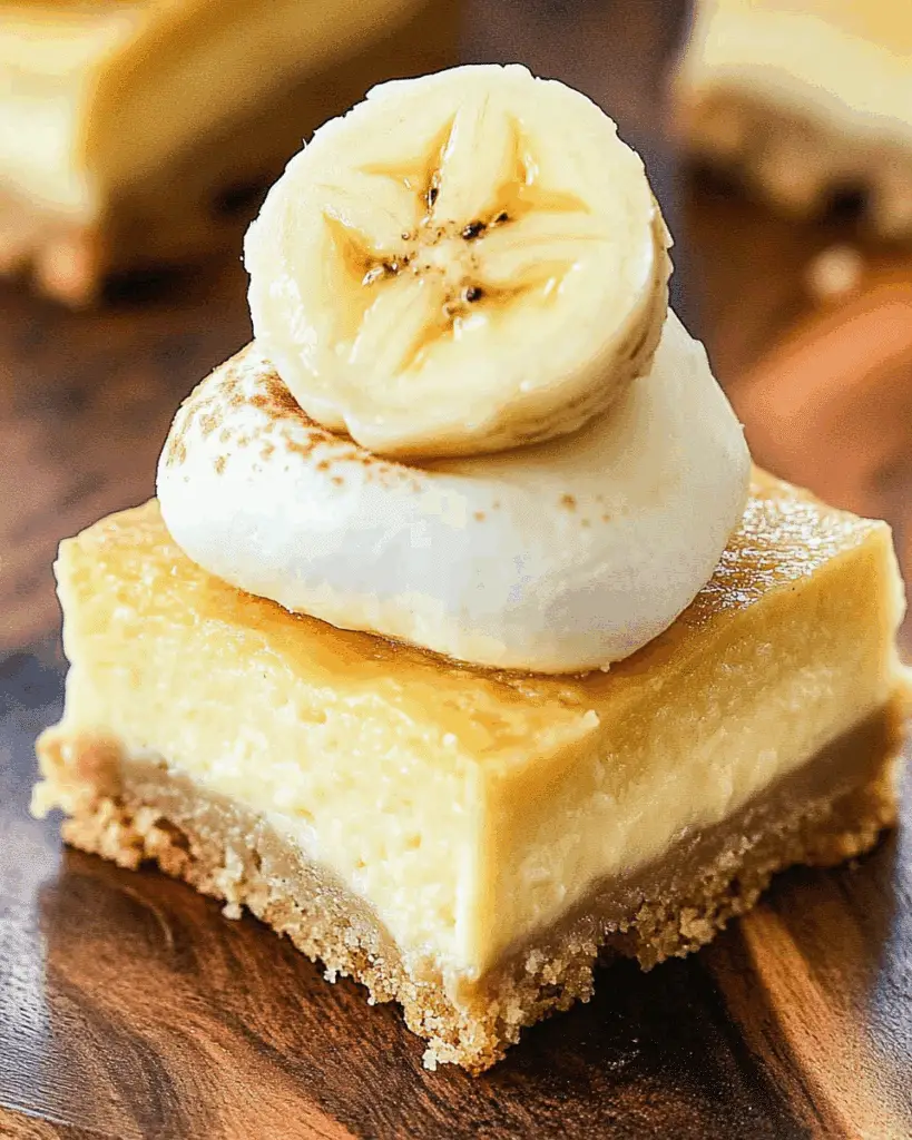 Banana Pudding Cheesecake Squares