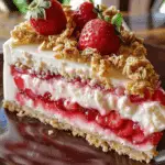 Berrylicious Strawberry Crunch Cheesecake: A Sweet No-Bake Dessert