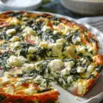 Best Crustless Spinach, Onion, and Feta Quiche