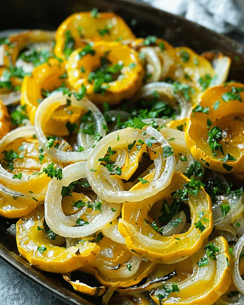 Classic Squash and Onions Delight: A Simple and Savory Side Dish