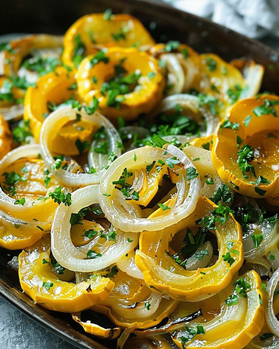 Classic Squash and Onions Delight: A Simple and Savory Side Dish