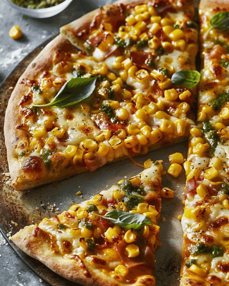 Corn Pizza Recipe for Summer Flavors