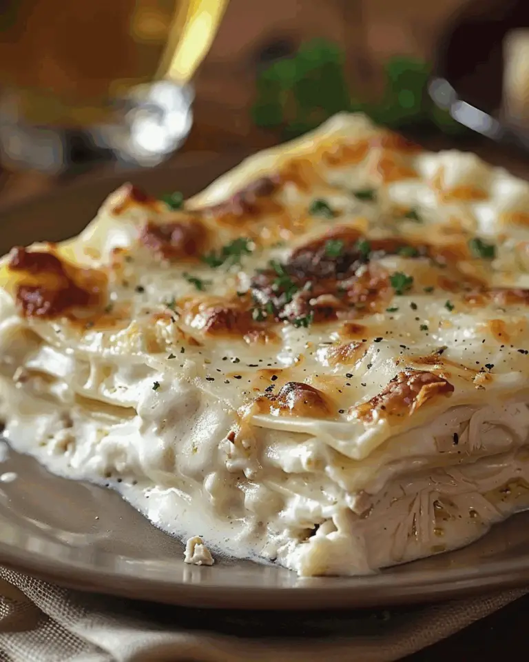 Creamy White Chicken Lasagna: A Comforting Family Favorite