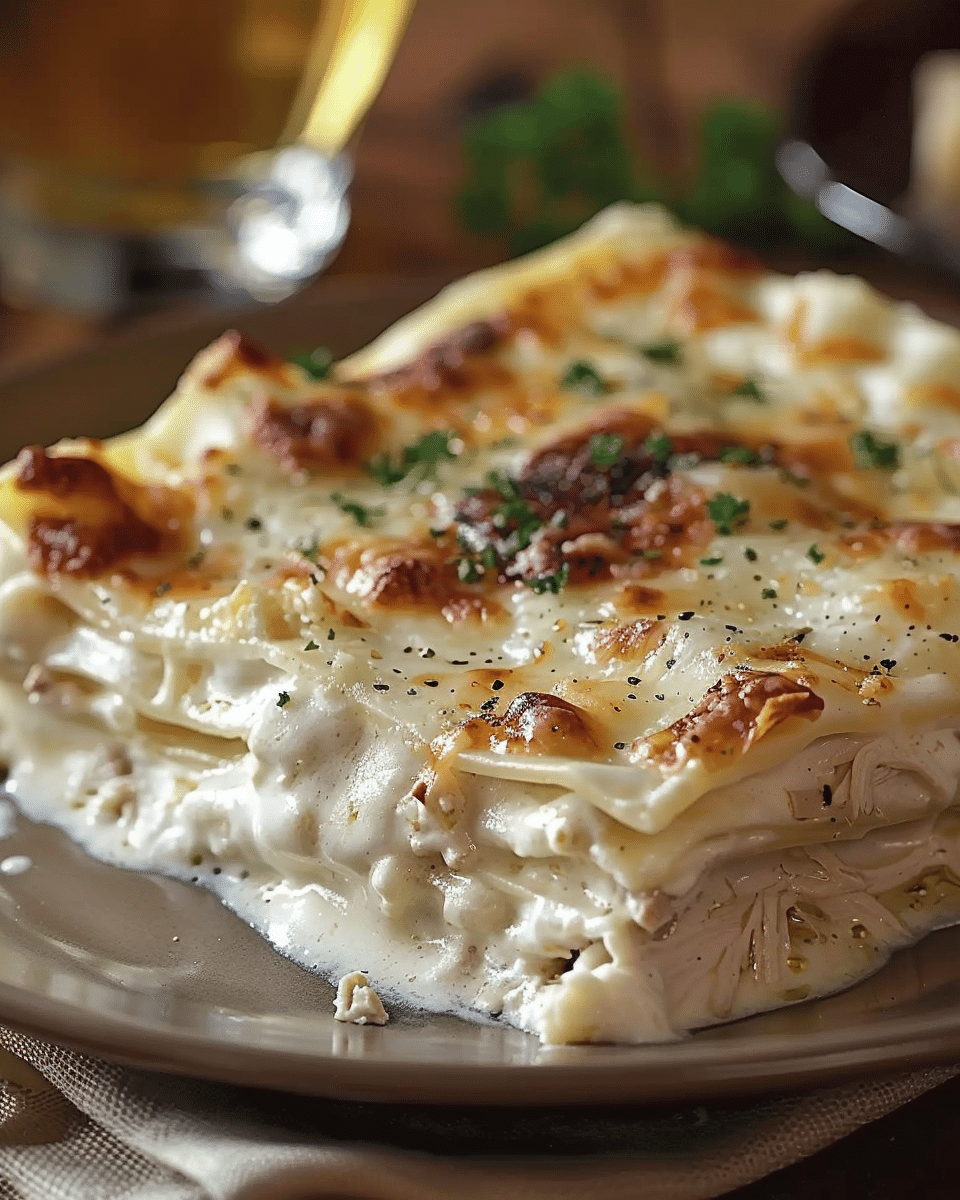 Creamy White Chicken Lasagna: A Comforting Family Favorite