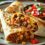 Crispy Beef and Cheese Chimichangas: Deliciously Crunchy!