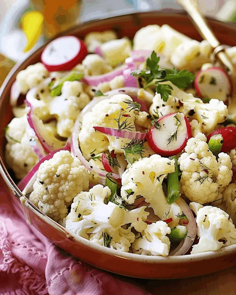 Delicious Cauliflower Salad Recipe for Every Occasion