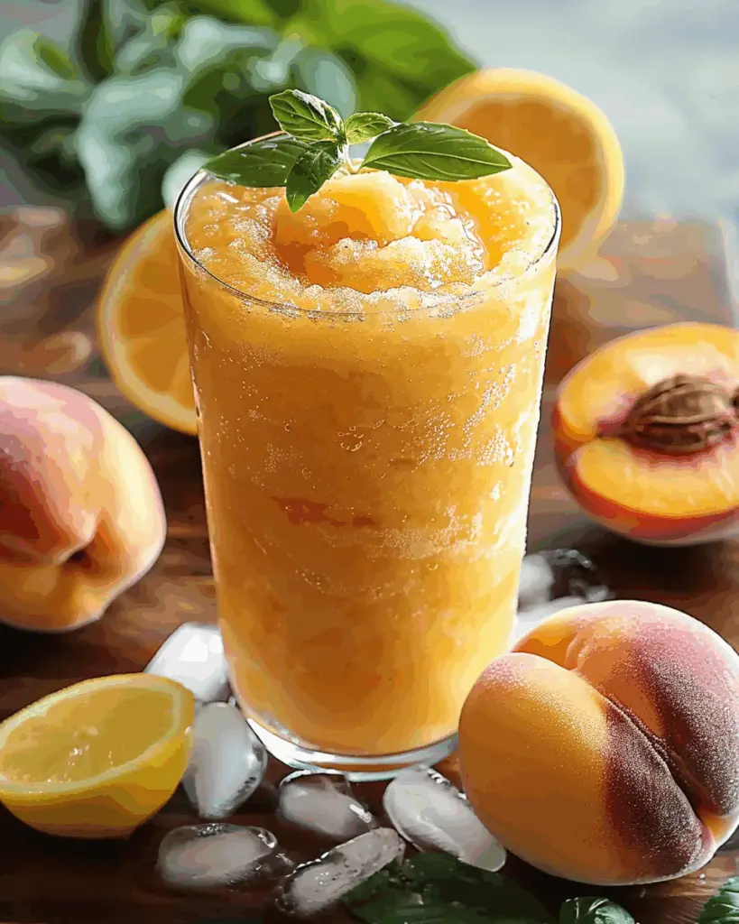 Frozen Peach Lemonade Recipe – The Ultimate Summer Slushie