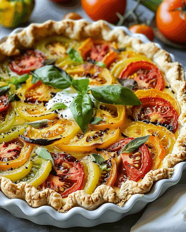 Heirloom Tomato Pie: A Savory Delight
