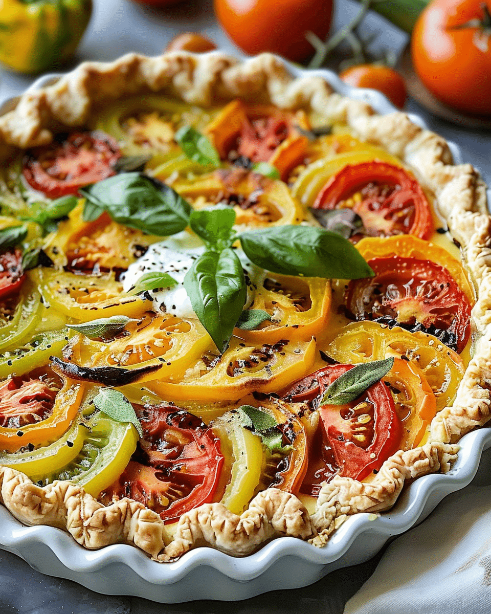 Heirloom Tomato Pie: A Savory Delight